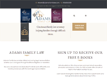 Tablet Screenshot of adamsfamilylaw.com